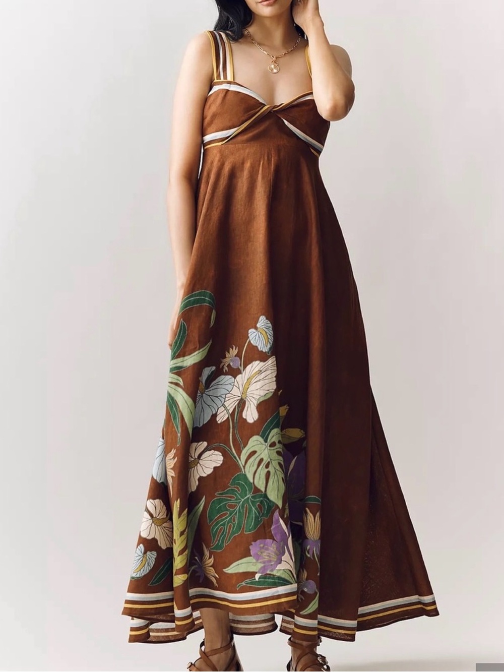 New! Beautiful Alemais maxi Alfie Twist Sundress US sz 4, no tag never worn